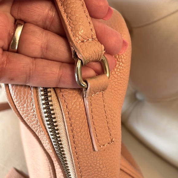 Vittoria Napoli crossbody / handbag Med lots space genuine leather peach rose - Picture 10 of 16